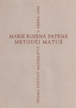 1980 Svatba - oznámení
