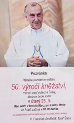 24  Pozvánka jubilanta Františka