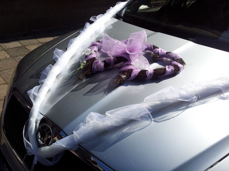 Výzdoba auta novomanželů