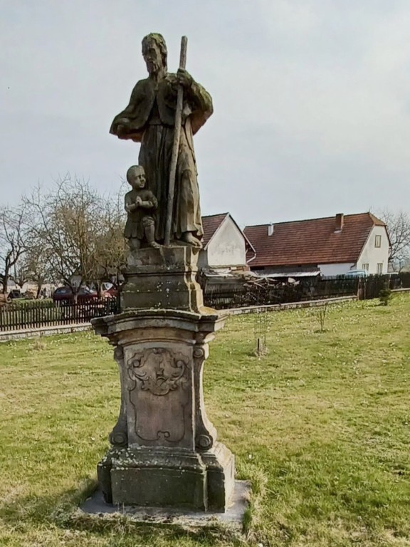 081  Socha sv. Františka Xaverského na konci obce
