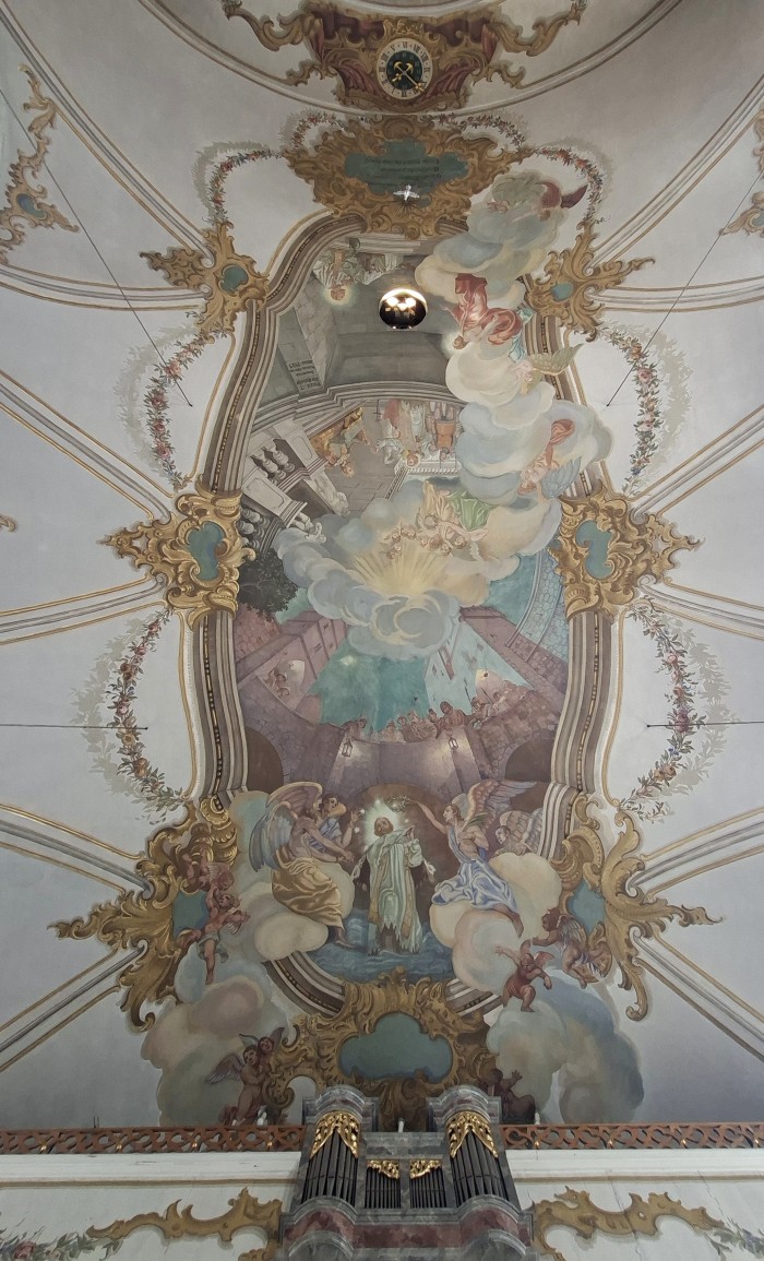14  Strop kostela - život světce