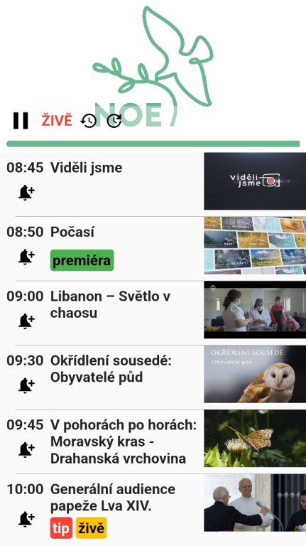 20  Překlad do sluchátek z TV NOE!!!