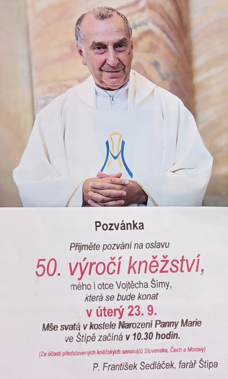 24  Pozvánka jubilanta Františka