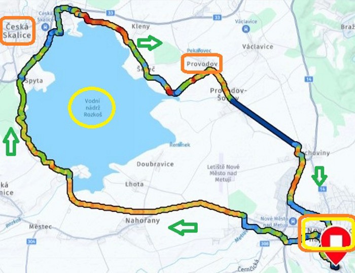 26  Trasa dne - 23 km