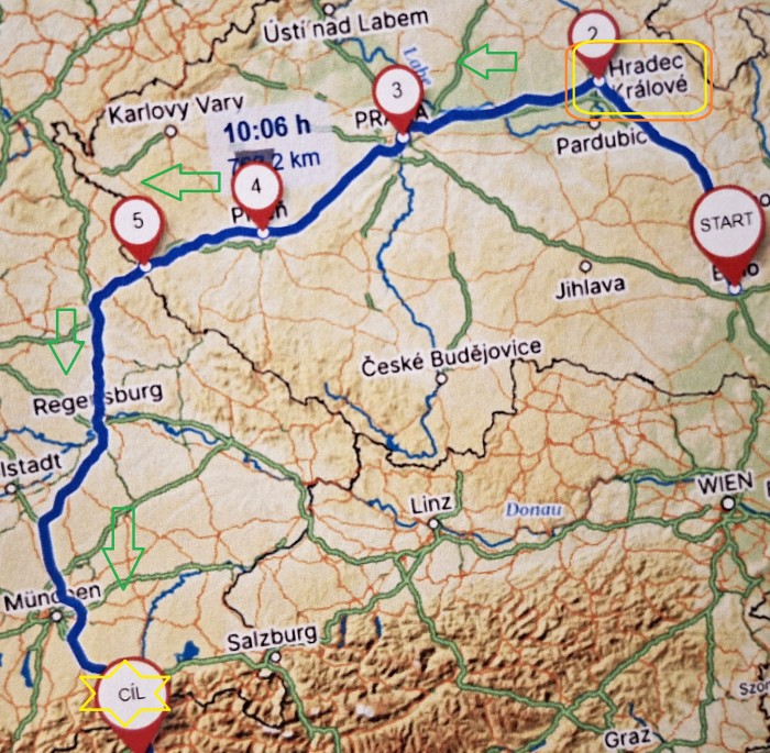 31  Cesta z Česka