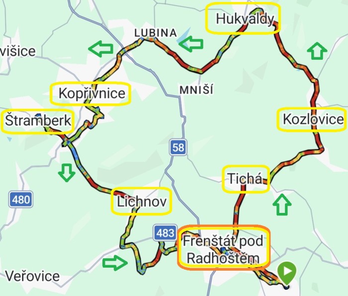 37  Trasa dne: 47 km