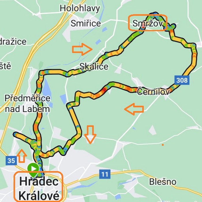 40  Trasa - 43 km