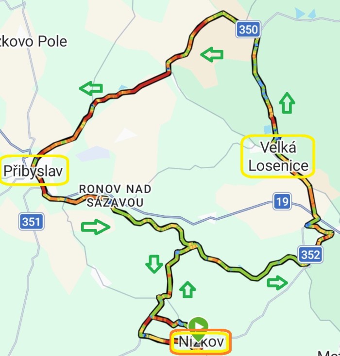 40  Trasa dne: 39 km