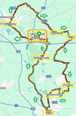 84  Trasa poutě - 61 km