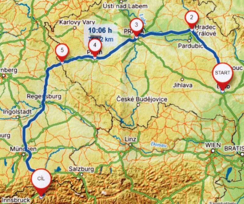 31  Cesta z Česka